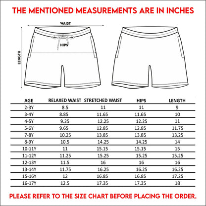 Nusyl Beach Printed Black Boys Shorts