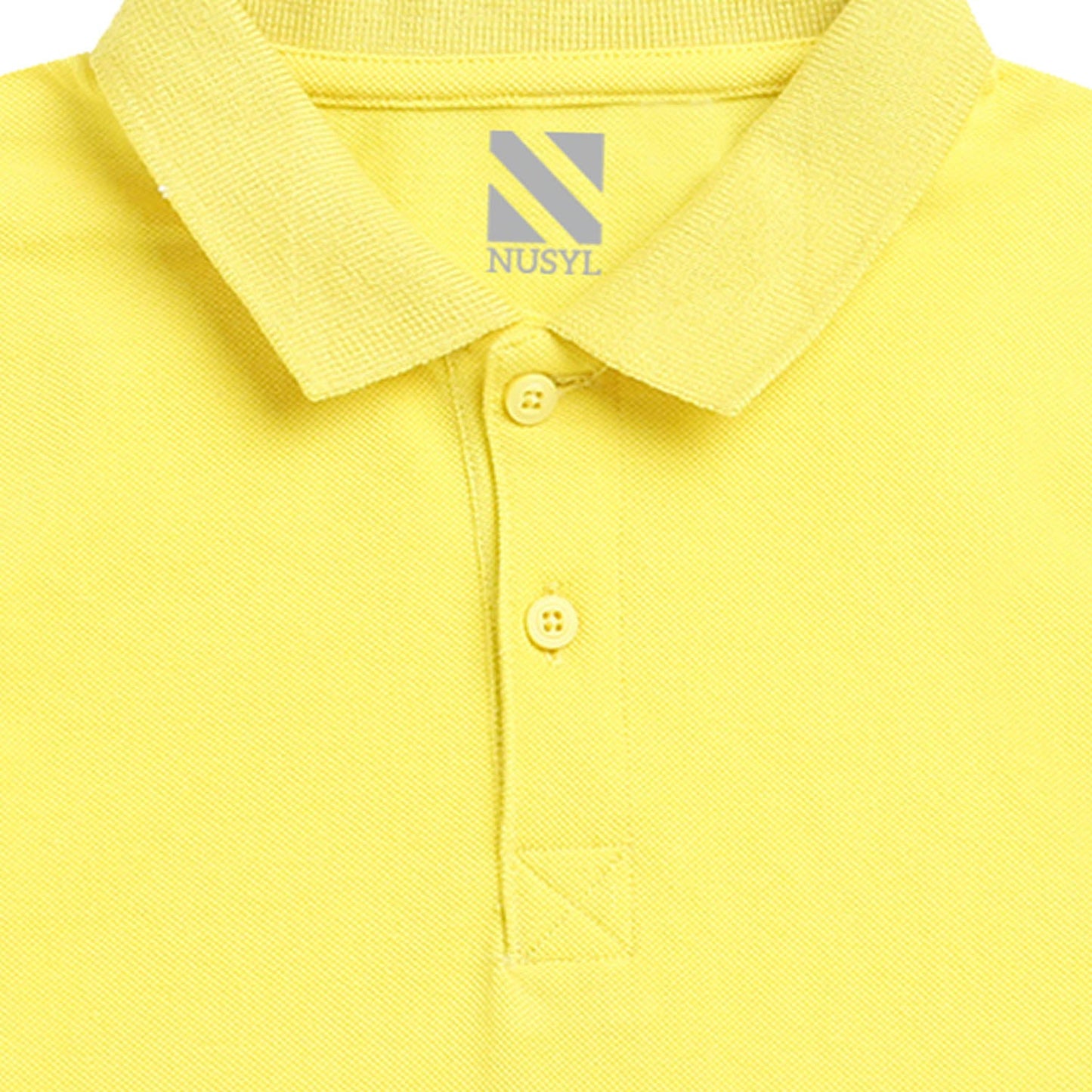 Nusyl Solid Bright Yellow Infants Polo t-shirt