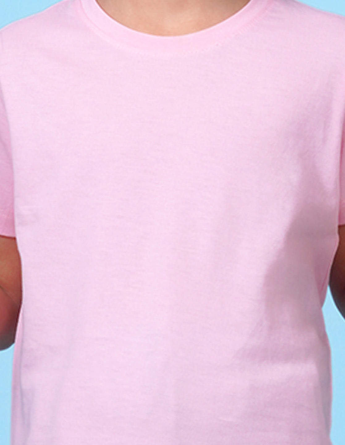 Nusyl Boys Light Pink Solid t-shirt