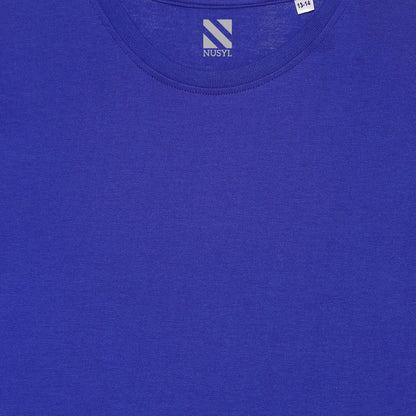 Nusyl boys tractor printed royal blue colored cotton rich tshirt