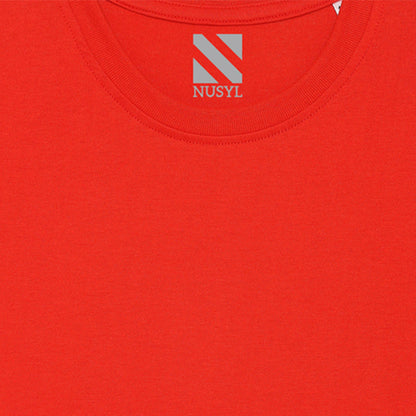 Nusyl boys blessed printed red colored cotton rich tshirt