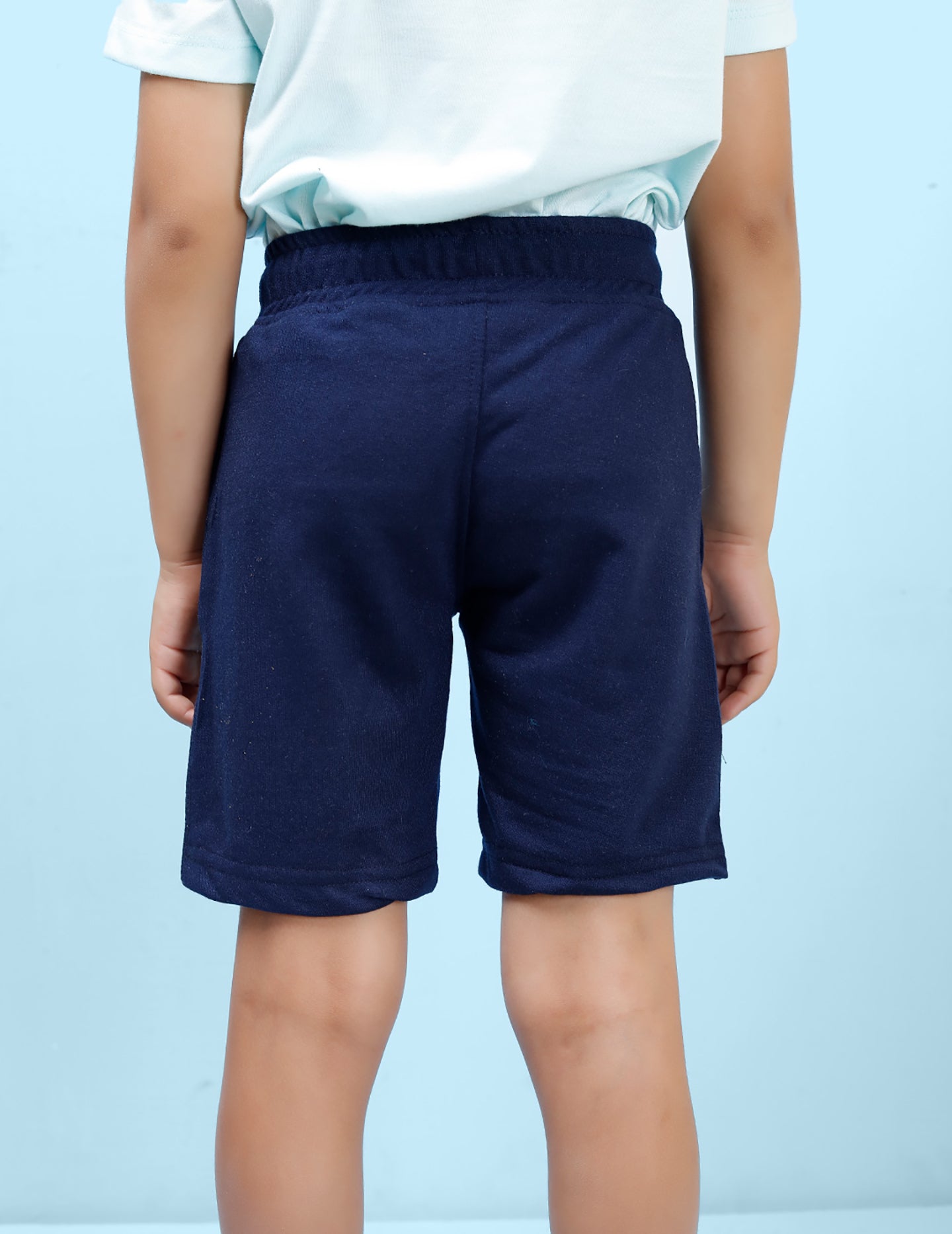 Nusyl Boxes Printed Navy Blue Boys Shorts