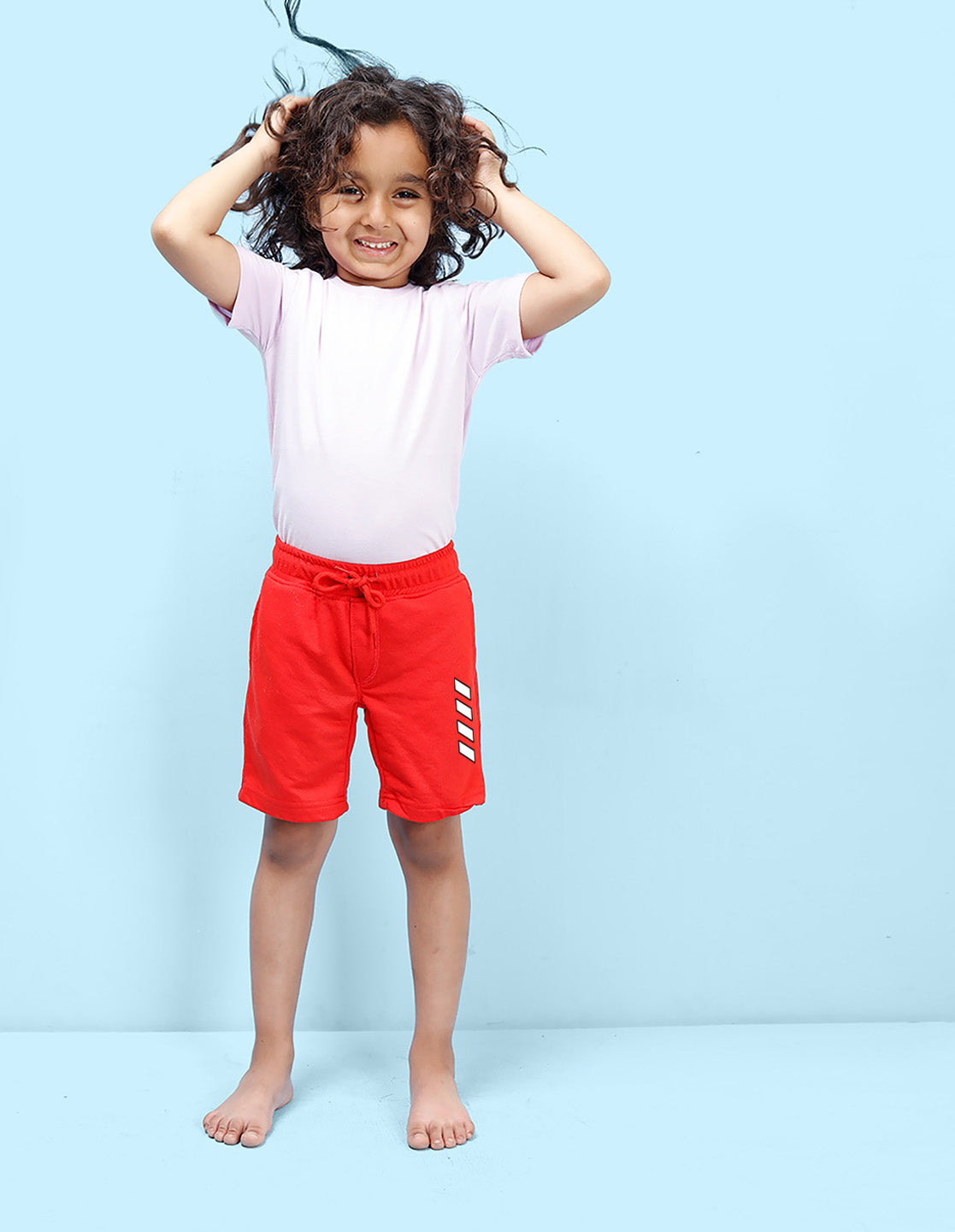 Nusyl Boxes Printed Red Boys Shorts