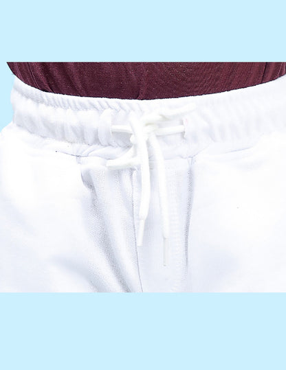 Nusyl Beach Printed White Boys Shorts