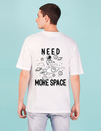 Nusyl White Space front and back Printed oversized t-shirt