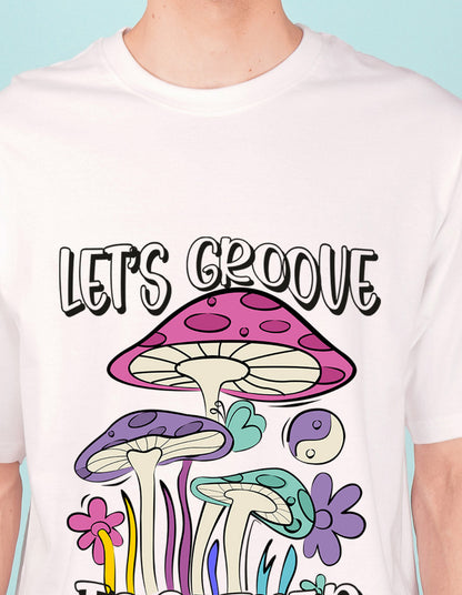 Nusyl White Let's Groove Printed oversized t-shirt