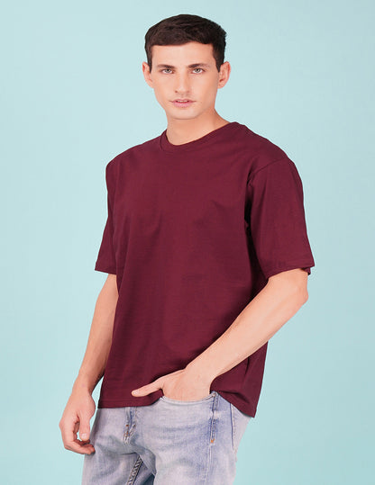Nusyl Wine Never give up back Printed oversized t-shirt