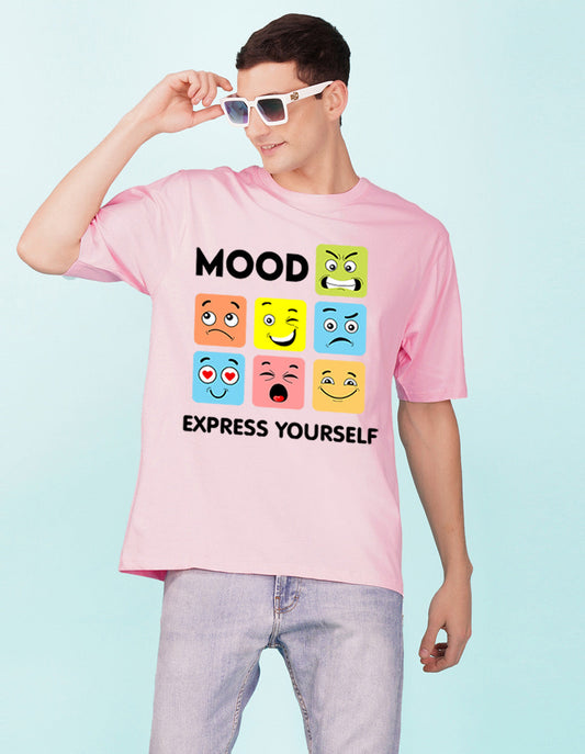 Nusyl Light Pink Mood Printed oversized t-shirt