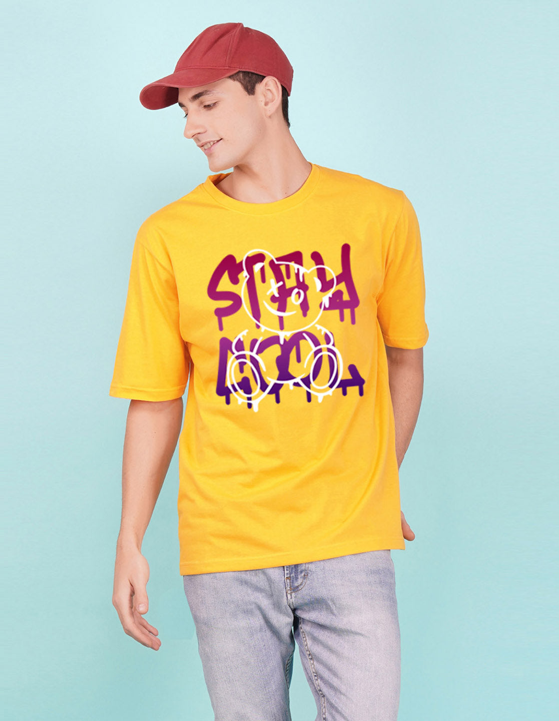 Nusyl Yellow Stay cool Printed oversized t-shirt