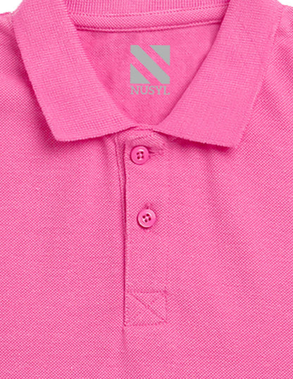 Nusyl Beach Printed Bubblegum pink Boys polo T-shirts