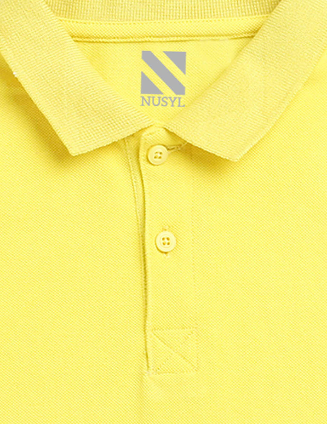 Nusyl Cars Printed Bright yellow Boys polo T-shirts