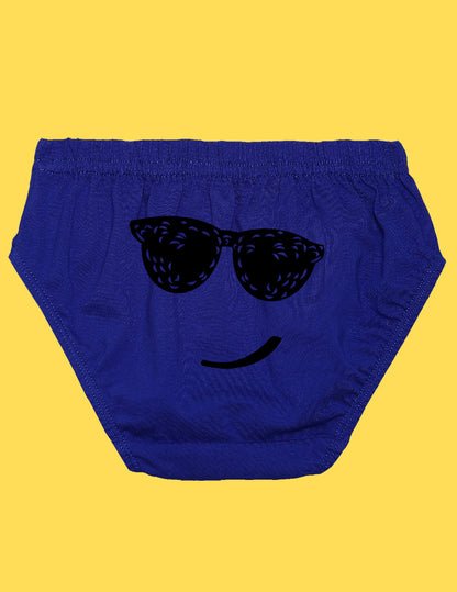 Nusyl Boys printed briefs combo-pack of 3  (Yellow,Royal Blue,Grey)